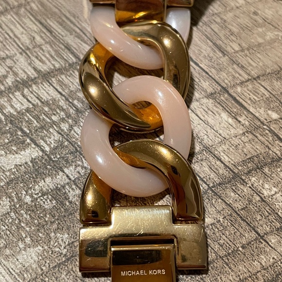 Rose Gold chain-linked Michael Kors Watch